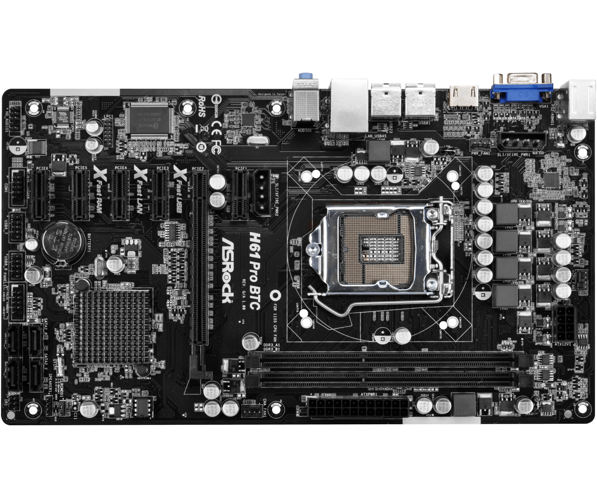 asrock h61 pro btc motherboard review